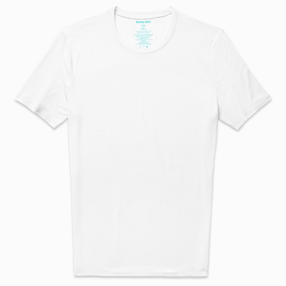 Tommy John White Second Skin Scoop Neck Undershirt